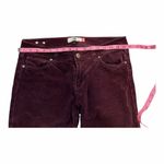 CAbi  Burgundy Corduroy Pants Women’s Size 8 Straight Leg Jeans Photo 4
