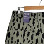 NWT Scoop Seamed Denim Barrel Jeans Wide Leg High Rise Leopard Print Olive SZ 6 Green Photo 5
