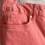 Seven7 Women's Size 14 Skim Fit Ankle Crop Jeans Peach Coral Ultra Stretch New Photo 9