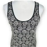 Sundance Ivory and Black Floral Print Sleeveless Top Size S Photo 2