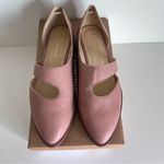 Anthropologie  Sasha Blush Pink Leather Slip On Cut-Out Flats Photo 4