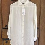 ZARA  long sleeve off white shirt size XS  Photo 0
