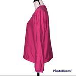 Ashworth  medium water resistant women’s v neck pink white pullover jacket Photo 1