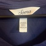 Soma  Women’s Navy Blue Cool Nights Short Sleeve‎ Pajama Tee Medium Photo 4