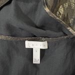 Leith Women's Metallic Shiny Gold One Shoulder Mini Grecian Sheath Dress Size L Photo 4