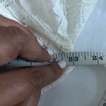 Maje  | Menthe open knit pointelle ruffle top in ecru Photo 9