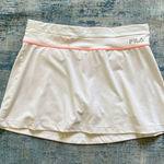 FILA White Peach Pink Athletic Golf Skort Medium Photo 0