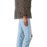 The Kooples Leopard Animal Print Double Breasted Blazer Metallic Gold Sz 1 Small Photo 2