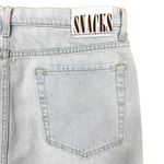 MOTHER Snacks The Fun Dip Micro Cut Mini Skirt Blue Slushie Sz 30 Raw Hem Grunge Photo 13