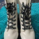 Juicy Couture White Boots JC-Carme Chunky Heal Size 10 Photo 0