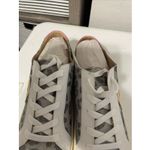 White Raven Shoes Womens 10 Casual Sneakers Leopard Glitter Silver Faux Leather Photo 10