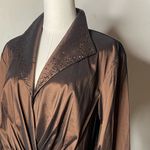 Tadashi Shoji Tadashi Collection Chocolate Brown
Shimmer Beaded Collar Peplum
Blouse Size 16 Photo 4