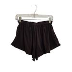 The Great Black Ruffle Lace Trim Elastic Waist Cotton Sleepwear Tap Shorts Sze 0 Photo 2