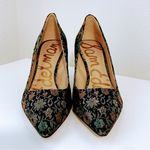 Sam Edelman  Tristan Pointed Toe Pumps in Gold Floral Fabric Print 9.5 Photo 6