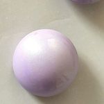 Vintage Pastel Purple Circle Bubble Clip On Earrings Photo 1