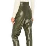 Majorelle  High Waisted Faux Leather Pants Sz XS Photo 1