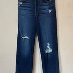 Levi's Levi’s Women’s Blue Distressed High Waist Rib Cage Straight Leg Ankle Size 27 Photo 12