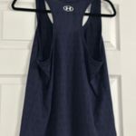 Under Armour  Blue Sleeveless Relaxed Tank Top Photo 1