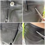 Banana Republic faux leather front black pants. Sz 6 Photo 10