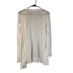 Susina White Long Sleeve Cotton Blend Open Front Knit Cardigan Women Sz SP Photo 1