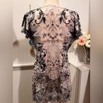 Style & Co . Earth Tones Colors Short Sleeves Floaty/Bohemian Top Photo 4