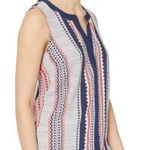 Sanctuary Top Womens Small White Orange Tribal Boho Southwestern Anthropologie Photo 0