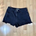PacSun High Rise Festival Denim Jean Shorts Cut Offs Black Size 26 Photo 1