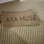 Aya Muse Ivory Knit Mini Skirt Womens Medium Cotton Blend Casual Basic Photo 2