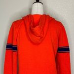PINK - Victoria's Secret PINK Victoria’s Secret Orange Logo Pullover Hooded Sweatshirt, Sz Small Photo 7