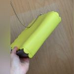 Talbots Yellow and Silver Scalloped Women's Bag Photo 3