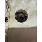 Rodo Raffia Crochet Clutch Handbag Gold Chain Tassel Ivory Evening Bag White Photo 8