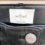 Aritzia Wilfred Melina High Rise Faux Leather Straight Pants Black Size 0 Photo 7