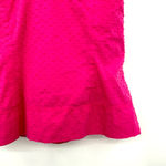 Vineyard Vines size 00 100% cotton hot pink tank top swiss dot side zip Barbie Photo 4