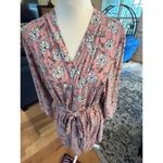 Lala Sleepwear Robe Pink Floral Tie Belt Womens 2X Size XXL Photo 4