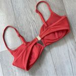 Milea Bikini Top padded wired ribbed womens Pink (size 10) swim beach colorful Photo 1