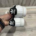 Adidas  Superstar Black White Lace Up Low Top Sneakers Women's Size 7 Mens 6 Photo 2