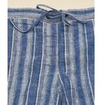 Talbots  Size 12 Linen Blend Shorts Drawstring Waist Blue Casual Coastal Preppy Photo 2