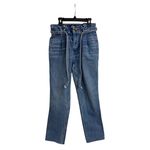 Hollister Jeans Curvy High Rise Mom Paperbag Boho Tie Waistband Size Women's 1 Photo 2