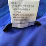 Tadashi Shoji Blue Ombre Bandage Pleated Dress Size M Photo 6