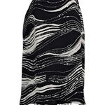 Talbots  back and white flowy straight skirt size 12 Photo 0