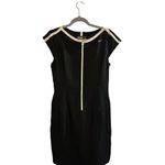 Nike Golf Tour Premium Black Dri-FIT Dress Women's Size 8 M, Half-Zip White Trim Photo 1