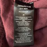 Zadig & Voltaire Corduroy Straight Leg Pants Burgundy Size Small UK 36 Photo 5