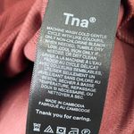 TNA by Aritzia Brick Red Waffle Knit Turtleneck Thermal Top sz Small Long Sleeve Photo 4