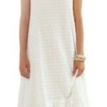 Anthropologie  Bella White Asymmetric Hem Crochet Midi Dress Cottagecore XS NWT Photo 0