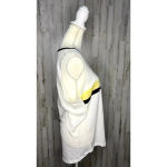 Rivalry Threads NWT Women's White Yellow Black Striped Vanderbilt Sleeveless Tank‎ Top Photo 1