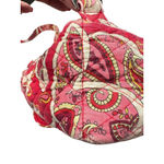Vera Bradley Quilted "Rosey Posies" Red Backpack Handbag Bohemian Floral Photo 7