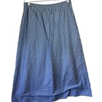 Tuckernuck Athena Blue and White Stripe Skirt Elastic Waist Pockets A line SZ S Photo 1