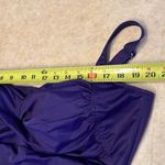 Croft & Barrow  Body Sculpting One Piece Swim Suit eggplant size 22W ruched Photo 11