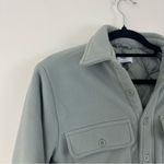 Aritzia  TNA Cozy Fleece Boyfriend Shirt Shacket Jacket Sage Green 1 (XS) Photo 1