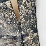 Ann Taylor Babydoll Whimsigoth Top Womens 2 Black Satin Lace Layered V-Neck Photo 4